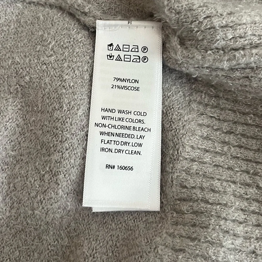 {Rachel Zoe} Long Duster Cardigan Sweater with Tie Waist in Grey - Womens Medium